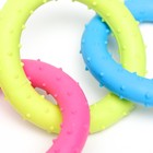 Игрушка жевательная "Всегда вместе!", TPR, 18,5 см, сине/розово/жёлтая - Фото 4