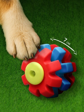 Игрушка жевательная «Неровности судьбы», TPR, 7 см, жёлтая/красная/голубая