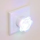 Ночник "Цветок красный" пластик 5,5х5,5х6 см - Фото 2