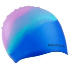 Шапочка для плавания взрослая ONLYTOP Swim, силиконовая, обхват 54-60 см, цвета МИКС - фото 8231434