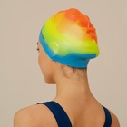 Шапочка для плавания взрослая ONLYTOP Swim, силиконовая, обхват 54-60 см, цвета МИКС - Фото 4