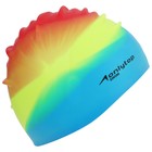 Шапочка для плавания взрослая ONLYTOP Swim, силиконовая, обхват 54-60 см, цвета МИКС - фото 8231427