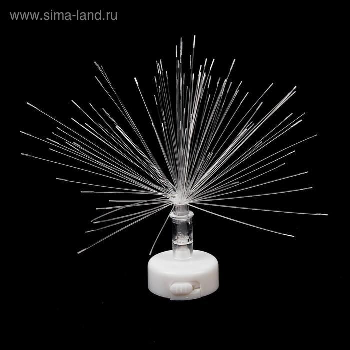 Светильник оптоволоконный "Веер" h=11 см, батарейки в комплекте МИКС - Фото 1