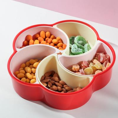 Менажница с крышкой «Барокко», 26×25×7 см, 5 съёмных ячеек, МИКС