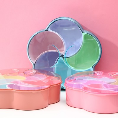 Менажница с крышкой «Барокко», 26×25×7 см, 5 съёмных ячеек, МИКС