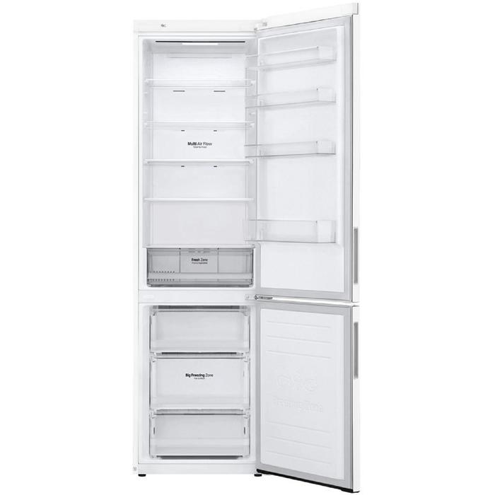 Холодильник LG GA-B509CQWL, двухкамерный, класс А+, 419 л, Total No Frost, белый - фото 51543744