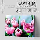 Картина по номерам на холсте с подрамником «Тюльпаны» 40 × 50 см - фото 23832079