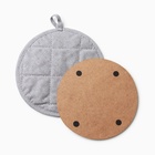 Набор кухонный Love: прихватка, подставка под горячее, МИКС - Фото 4