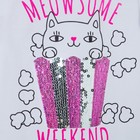 Футболка детская KAFTAN Meow, размер 28 (86-92 см) - фото 114907751