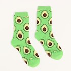 Носки женские "Авокадо", цвет зелёный, размер 36-39 - фото 46780449