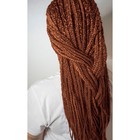 Косы для афрорезинок, 60 см, 15 прядей (CE), цвет светло-рыжий(#27) - Фото 4