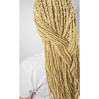 Косы для афрорезинок, 60 см, 15 прядей (CE), цвет белый(#613) - Фото 4