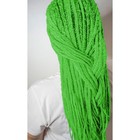 Косы для афрорезинок, 60 см, 15 прядей (CE), цвет зелёный(#F3) - Фото 4