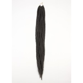Косы для афрорезинок, 60 см, 15 прядей (CE), цвет тёмно-серый(#171)