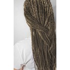 Косы для афрорезинок, 60 см, 15 прядей (CE), цвет тёмно-серый(#171) - Фото 4