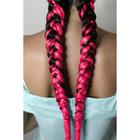 ZUMBA Канекалон однотонный, гофрированный, 60 см, 100 гр, цвет ярко-розовый - Фото 6