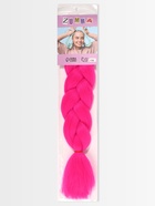 ZUMBA Канекалон однотонный, гофрированный, 60 см, 100 гр, цвет фуксия(#AY18) - Фото 3