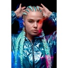 ZUMBA Канекалон однотонный, гофрированный, 60 см, 100 гр, цвет фиолетовый(#AY35) - Фото 4