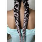 ZUMBA Канекалон однотонный, гофрированный, 60 см, 100 гр, цвет пепельный(#AY39) - Фото 2