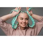 ZUMBA Канекалон однотонный, гофрированный, 60 см, 100 гр, цвет пепельный(#AY39) - Фото 4