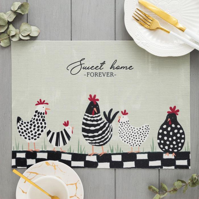 Салфетка на стол «Доляна» Sweet home, 40×29 см - Фото 1