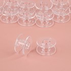 Набор шпулек в двустороннем органайзере, d=20 мм, 25 шт., прозрачный - Фото 4