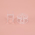 Набор шпулек в двустороннем органайзере, d=20 мм, 25 шт., прозрачный - Фото 3