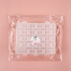 Набор шпулек в двустороннем органайзере, d=20 мм, 25 шт., прозрачный - Фото 5