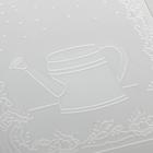 Трафарет для эмбосирования пластик "Лейка и листья" 14,5х10,5 см - фото 6380016