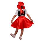 Карнавальный костюм «Красная шапочка», шапка, блузка, юбка, р. 32, рост 122-128 см - Фото 2
