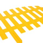 Ограждение декоративное, 28 × 300 см, 7 секций, пластик, жёлтое - Фото 4