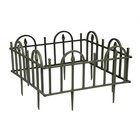 Ограждение декоративное, 40 × 310 см, 5 секций, пластик, хаки - Фото 10