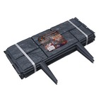 Ограждение декоративное, 24×177.5 см, 5 секций, пластик, серое, «Камень» - Фото 11