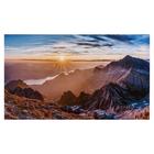 Картина на холсте "Рассвет в горах" 60х100 см - фото 8549590