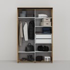 Шкаф-купе «Сим Д», 1600×600×2300 мм, ЛДСП, с ящиками, цвет дуб крафт - Фото 2