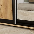 Шкаф-купе «Сим ДЗ», 1600×600×2300 мм, ЛДСП/зеркало, с ящиками, цвет дуб крафт - Фото 4