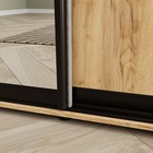 Шкаф-купе «Сим ДЗ», 1800×600×2300 мм, ЛДСП/зеркало, с ящиками, цвет дуб крафт - Фото 4