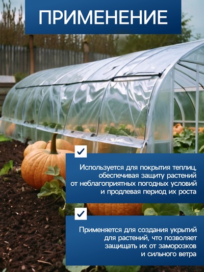 Плёнка армированная Greengo, полиэтиленовая с леской, 25×2 м, толщина 200 мкм, УФ-стабилизированная