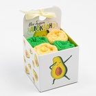 Салфетки махровые «Этель. Всё будет авокадно», 4 шт., 30×30 см, хлопок 100%, жёлтые/зелёные - фото 23528570