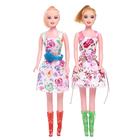 Набор кукол моделей «Сестрёнки» в платье - фото 318459785