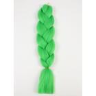 ZUMBA Канекалон однотонный, гофрированный, 60 см, 100 гр, цвет зелёный(#AY26) - фото 9170830