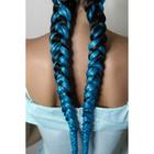 ZUMBA Канекалон однотонный, гофрированный, 60 см, 100 гр, цвет светло-синий(#AY30) - Фото 2