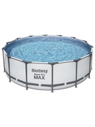 Бассейн каркасный Bestway Steel Pro Max 5612X, 427×122, фильтр-насос, лестница, тент, круглый - Фото 7