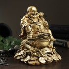 Копилка "Будда на жабе"  золото 22см - Фото 1