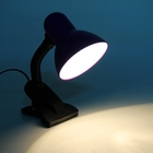 Лампа настольная Е27, с выкл. на зажиме (220В) фиолетовая (108В) - Фото 3
