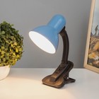 Лампа настольная Е27, с выкл. на зажиме (220В) голубая (108В) RISALUX - Фото 9