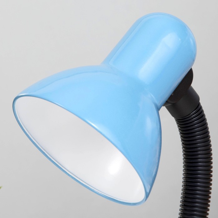 Лампа настольная Е27, с выкл. на зажиме (220В) голубая (108В) RISALUX - фото 1887641403