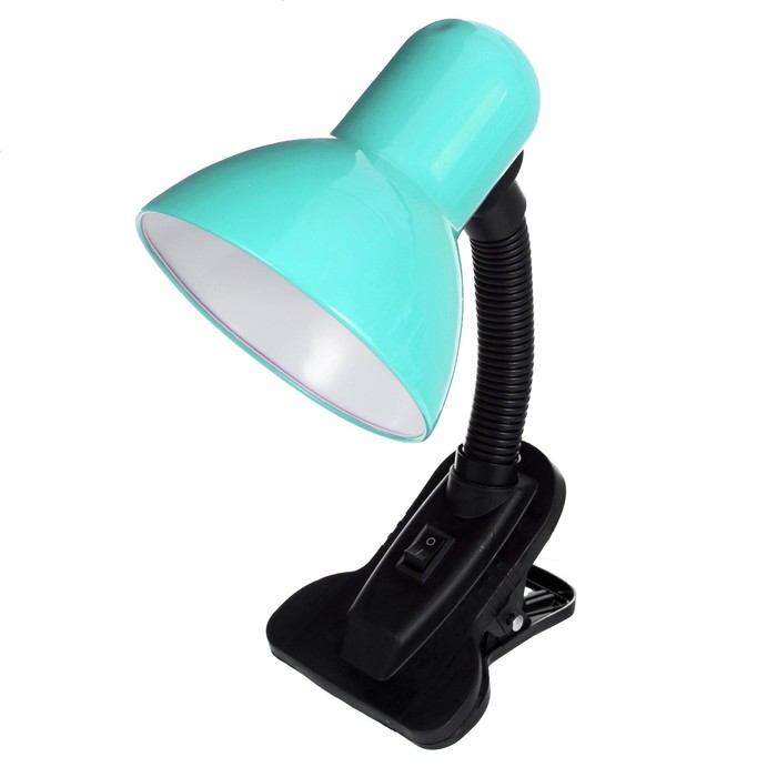 Лампа настольная Е27, с выкл. на зажиме (220В) зеленая (108В) RISALUX - фото 1906777759