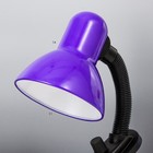 Лампа настольная Е27, светорегулятор, на зажиме (220В) фиолетовая (108А) RISALUX - Фото 3