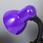Лампа настольная Е27, светорегулятор, на зажиме (220В) фиолетовая (108А) RISALUX - Фото 4